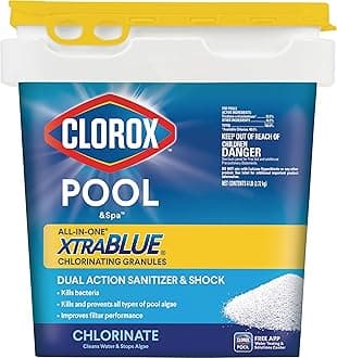 All-in-One XtraBlue Chlorinating Granules, Kills Bacteria & Stops Algae, Blue, 6 Pounds