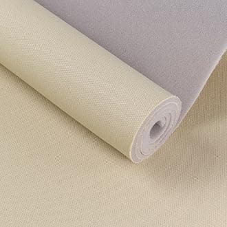 Headliner Fabric Mesh Type 60" W×120" L with Foam Backing Headliner Material Car Roof Upholstery Fabric for Automotive Truck RV Boat Home Replacement DIY, Beige