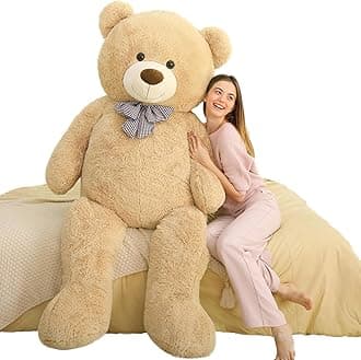 MaoGoLan Big Teddy Bear, 6 Feet Life Size Huge Plush Stuffed Animal, Adorable and Soft Teddy Bear Gift for Christmas, Valentine's, Birthday, or Long Distance