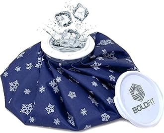 Boldfit Hot & Cold Ice Pack Bag for Pain Relief – 9 Inch Reusable Ice Pack for Knee, Back Pain, Injuries,Leakproof Design- Blue Snowflakes