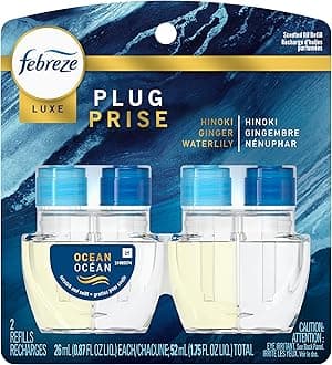 Febreze Plug Air Freshener Scented Oil Refill, Ocean 2 Count (Packaging May Vary)
