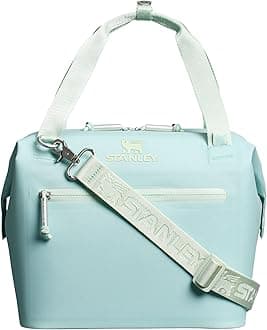 Stanley All Day Julienne Mini Soft Cooler Bag and Lunch Box 12 qt | 20 Can Cooler with Handles and Strap | 12 Hour Cooling | Insulated Travel Bag with Zipper | BPA-Free | Seafoam