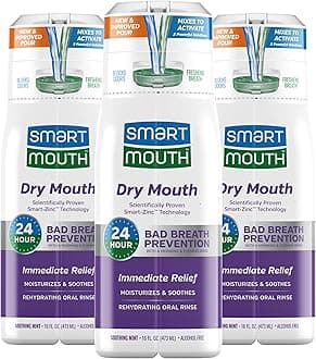 Activated Dry Mouth Mouthwash, Dry Mouth and Bad Breath Relief, Mint, 16 fl oz, 3 Pack