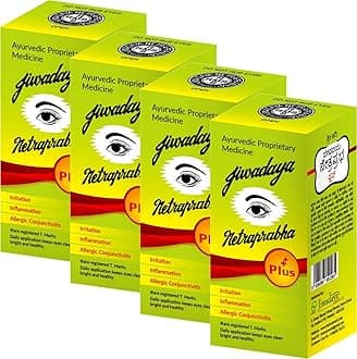 Jiwadaya Herbal Netraprabha Plus Ayurvedic Eye Drops 4 Bottles (10ML)