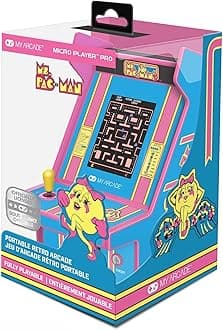 My Arcade Ms. Pac-Man Micro Player: 100 Games, 6.75" Mini Arcade Machine, Fully playable Video Game Collectible