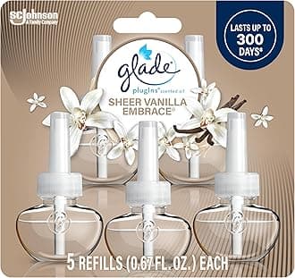 [glade/grade] Plug-in Oil Refill (Pack of 5) Sheer Vanilla Embrace Glade Plugins Scented Oil Sheer Vanilla Embrace 5 refills 3.35floz (3.5 fl oz) [Parallel import goods]
