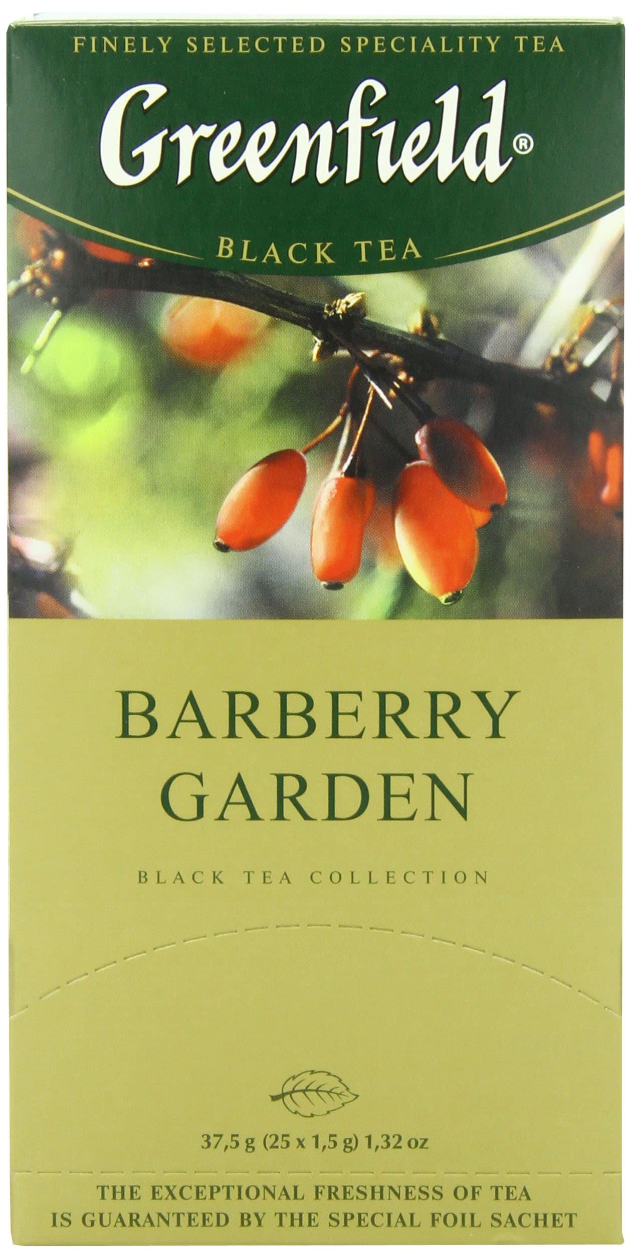 Greenfield Tea, Barberry Garden, 25 Count