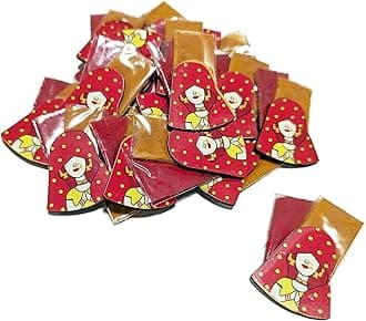 Matrika Hand Made Haldi Kumkum | Set of 20 Bride Design Haldi Kumkum | Pasupu kumkum | Tamboolam | Pooja | Return Gift | B_HK-Bride, Assorted