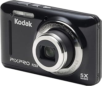 KODAKFZ53 Digital Camera - Black (16 MP, 5xZoom, 28 mm Wide, Li Ion Battery ) 2.7-Inch LCD Screen