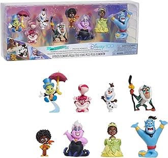 Disney 100 - Magical Moments Pack, Collectible Toy with Disney Characters, Includes 8 Different Figures, 100% Official Licensed Product, 12 to Collect, 3 Years, Famous (DED16C00)