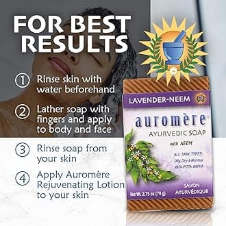 Auromere Ayurvedic Bar Soap Lavender-Neem 2.75 Oz