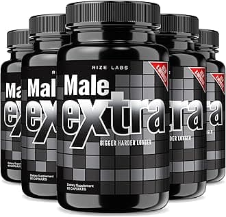 rize labs - Male Extra Capsules - Performance Supplement for Men, Maximum Strength Support, Ultra Pure Pills, Non-GMO Vegan Supplement Advanced Formula (300 Capsules)