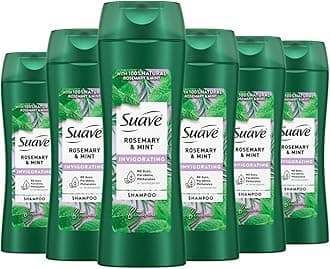 Suave Shampoo To Revitalize Hair Rosemary and Mint Invigorating for Dry Hair,12.6 Fl Oz (Pack of 6)