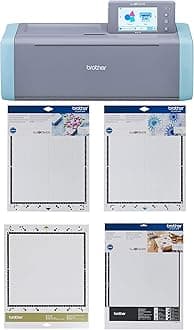 Brother ScanNCut SDX125E Electronic DIY Cutting Machine with Scanner, Plus Fabric Mat, Scanning Mat, Standard & Low Tack Mats