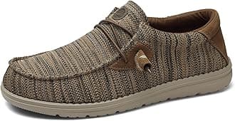 Grand AttackMen's Slip On Loafers Shoes-Soft Sole Walking Shoes for Men,Comfortable,Lightweight Work Shoes,Travel, Driving Boat Shoes,Brown Size10.5, Brown, 10.5