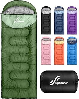 Sleeping Bag Camping Sleep Bags: Sleeping Bags for Adults & Kids Sleeping Bag 3-4 Season Warm Lightweight Compact Sleep Bag for Adult Girls Boys