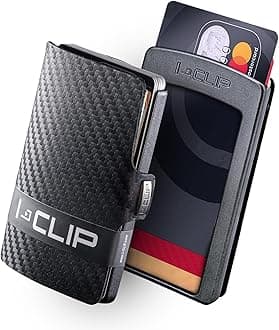 I-CLIP Original Mini Wallet with Moneyclip - Slim Wallet - Leather Wallet - Premium Wallet - Cardholder