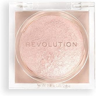 Revolution Beauty London Beam Bright Highlighter, All Over Face Glow, Powder To Liquid Formula, 5 Different Shades, Rose Lustre