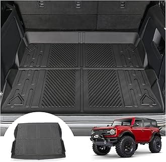Mabett Cargo Liner Non-Slip Mat for Ford Bronco Accessories, All-Weather Protection Trunk Mat Fit Bronco 2026,2021-2025 4-Door Black