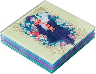 Silver Buffalo Harry Potter Character Frames Boxed 4-Piece Glass Coaster Set