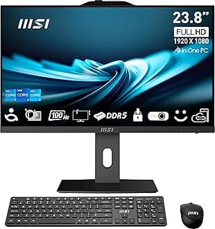 msi PRO AP242P 23.8” IPS FHD All-in-One PC: Intel Core i7-14700, 16GB DDR5, 1TB m.2 NVMe SSD, WiFi, Adjustable Stand, Keyboard & Mouse, Windows 11 Home: 14M-643US