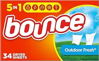 Fabric Softener Dryer Sheets, Outdoor Fresh Scent, 34 Count