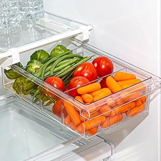 BINO PULL-OUT FRIDGE ORGANIZER WITH 4 COMPART | THE HANGER
