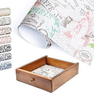 Sponsored Ad - Scented Drawer and Shelf Liners - Vintage Charm - Six (6) Large 14 x 19.6 Inch Sheets - Non-Adhesive Paper Sheets for Closet Shelves and Dresser Drawers - (Vintage Paris)