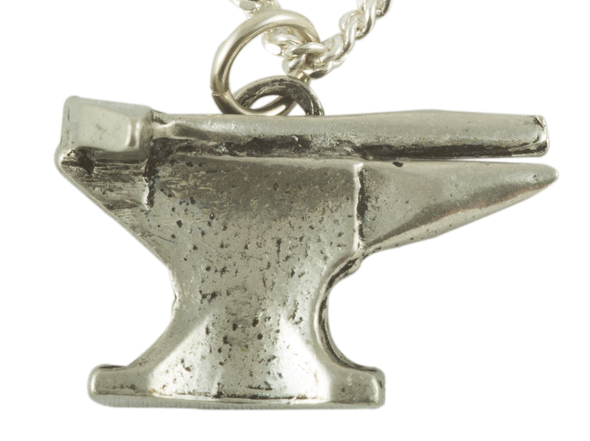 Anvil and Hammer Necklace - Solid Pewter