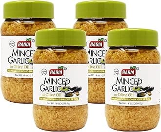 Badia Minced Garlic, 8 oz (Pack of 4)