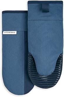 Kitchenaid Kitchen Aid Beacon Oven Mitt Set, 5.75"x13", Navy/Ink Blue