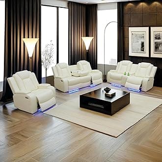 Ritz Power Recliner Living Room Set with LED for Living Room, Dormitory, Guest House, Playroom, Airbnb,Apartment