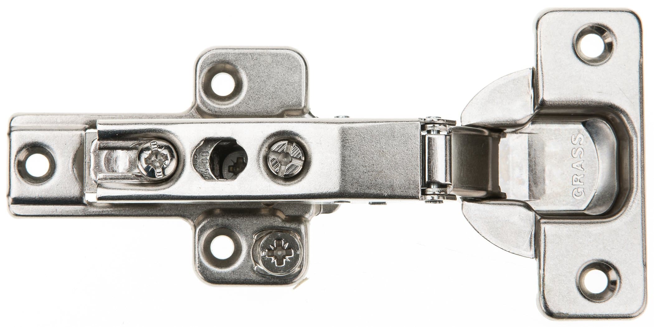 H9819 110° Half Overlay Frameless Hinge