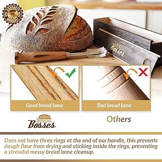 Bread Bakers Lame Slashing Tool - Dough Making Slasher Tools Baking Sourdough Bread Starter Jar Scoring Knife Razor Cutter Slashing Tool Accessories for Cutting Bread Bosses Supplies