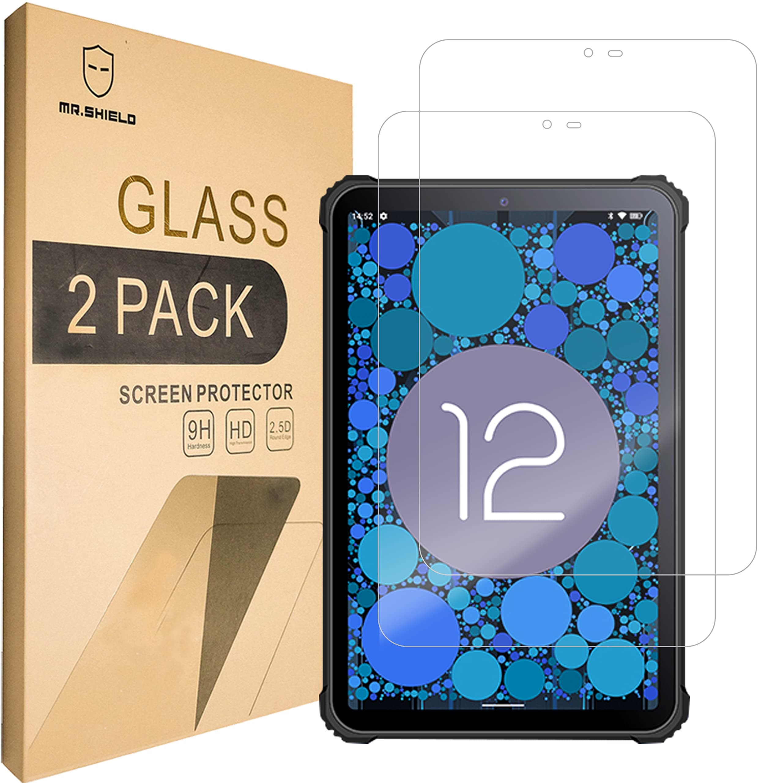 Mr.ShieldScreen Protector For Oukitel RT3 / RT3 Pro / RT3 Plus [Tempered Glass] [2-Pack] [Japan Glass with 9H Hardness] Screen Protector