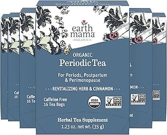 Earth Mama Organic Periodic Tea | Herbal Tea to Support Hormone Balance, Reproductive and Menstrual Cycle Health | 96 Teabags | Caffeine Free & Non-GMO
