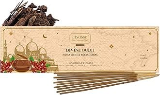 NYASSA Highly Scented Divine Oud Agarbatti/Incense Sticks - 50g, Oudh Fragrance, Charcoal-Free Agarbatti for Pooja, Meditation, Home Freshness & Positive, Energy, Perfect for Special Occasions