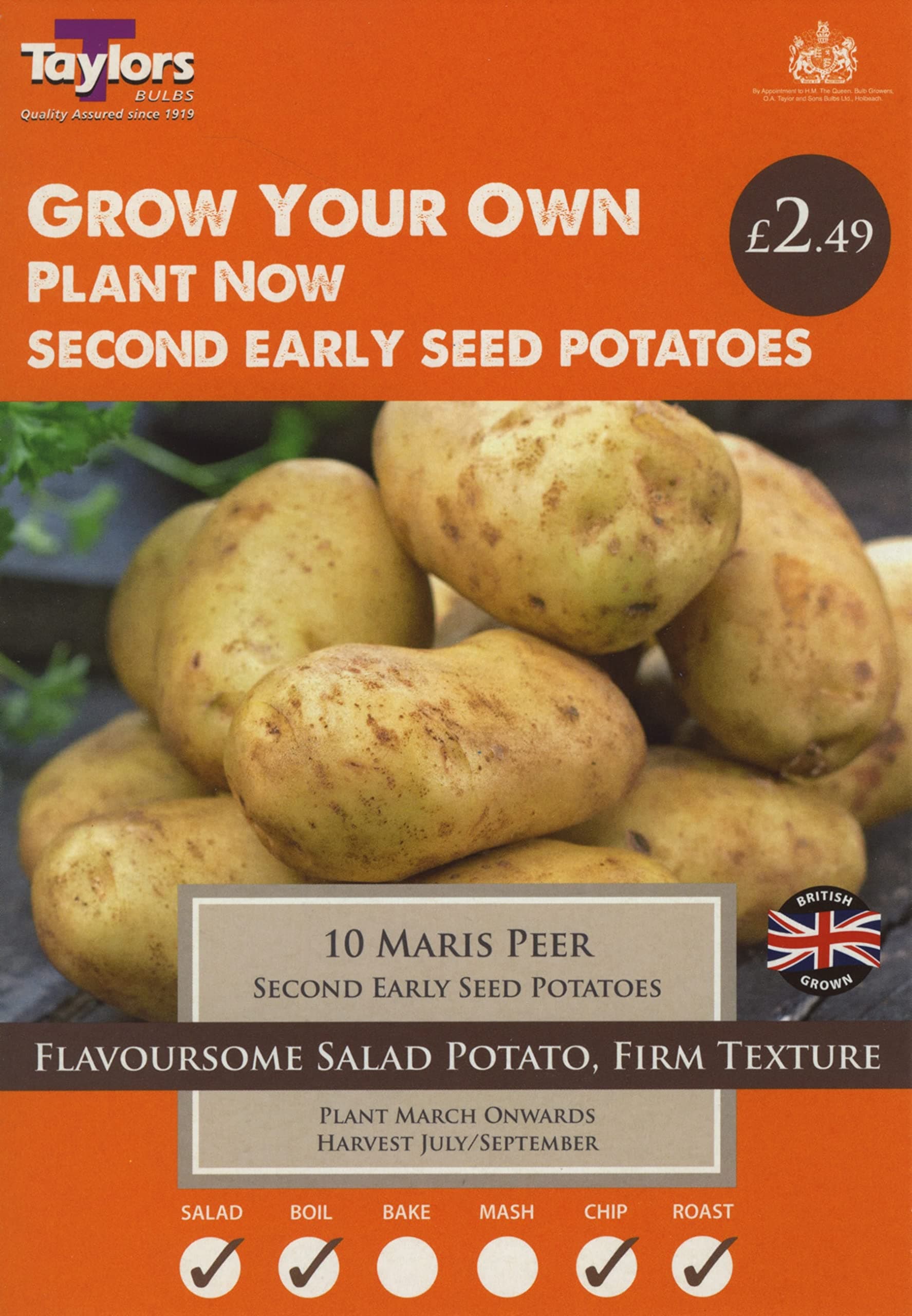 Maris Peer Second Early Seed Potatoes Taster Pack