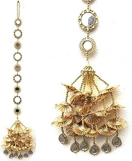 Thin & light Hair Jewellery Choti Jadai Billai Hair Pin Hair Decoration Wedding Bridal Jewellery For Women's Paranda Parandi Braid Tassles Hair Accessory Pack Of 1, (Golden)