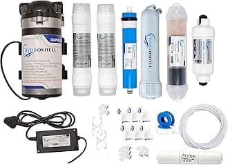 Complete Ro Purifier Filter Service Kit Of 80 Gpd Membrane Water With All Accessories (Service Kit With Booster Pump And Smps) , White