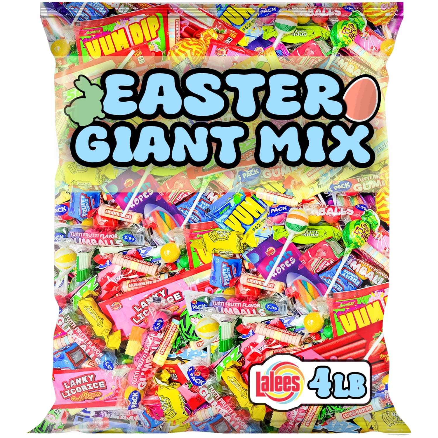 Easter Pinata Candy - Novelty Assorted Candies Individually Wrapped - Bulk Candy Favors for Office, Goodie Bags, Birthday Parties, Treats (4 Pounds)
