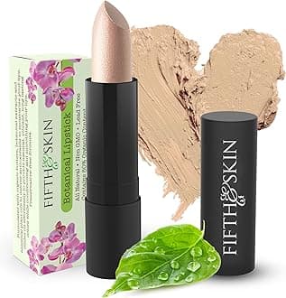 Fifth & SkinBOTANICAL Lipstick (JICAMA) | Made in USA | Vegan | Natural | Organic | Certified Cruelty Free | Paraben Free | Petroleum Free | Healthy Color that's Good for your Lips!
