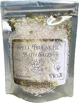 Spell Breaker Bath Salts Real Herbs Infused with Essential Oils Dispel Negativity Evil Protection Cleansing Aura Shielding Purification Conjure Rituals Spells Wicca Pagan Hoodoo