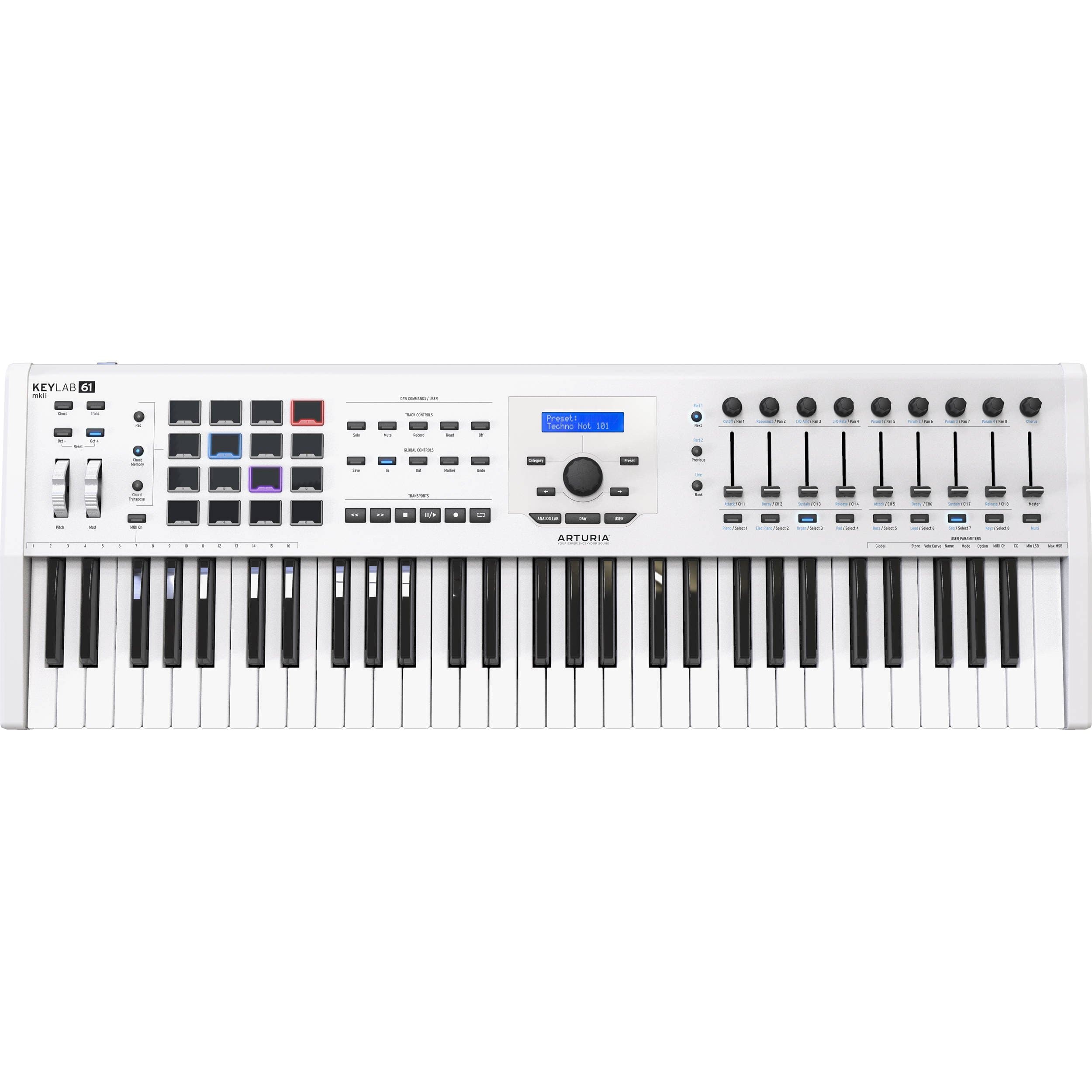 Keylab 61 Mk2 White