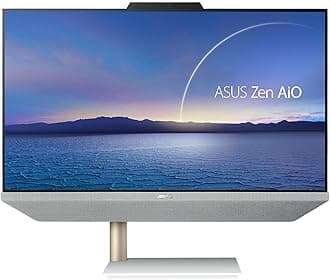 ASUS Zen AiO 24, 23.8” FHD Touchscreen Display, AMD Ryzen 7 5825U Processor, 16GB DDR4 RAM, 512GB SSD, Windows 11 Home, Kensington Lock, Wireless Keyboard and Mouse Included, White, M5401WYA-DH704T