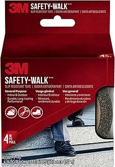 Safety-Walk 610B-R4X180, Multi-Purpose, Indoor & Outdoor, Black, 101 mm x 4.57 m, 1 Roll/Pack