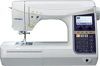 HZL-DX7 Electric Sewing Machine with Automatic Thread Cutter Foot Control Metal White 51 x 25.7 x 30.5cm