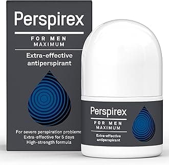 Antiperspirant MEN'S MAXIMUM STRENGTH Clinically proven to reduce Heavy Sweating for MEN, Deodorant Roll On, up to 5 days long lasting freshness & sweat protection 20ml