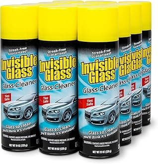 Invisible Glass 91164-12PK Premium Aerosol Glass and Window Cleaner for Auto and Home Cleans Glass, Windows, Windshields, and More, Streak-Free, Ammonia-Free, Tint-Safe, 19 oz (Pack of 12)