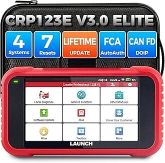 LAUNCH CRP123E (Upgrade version of CRP123 ) OBDII Car OBD2 Scanner Diagnostic Scan Tool Transmission Engine ABS Airbag Code Reader WiFi Accessible Free Update- TPMS EL-50448 As Gift.
